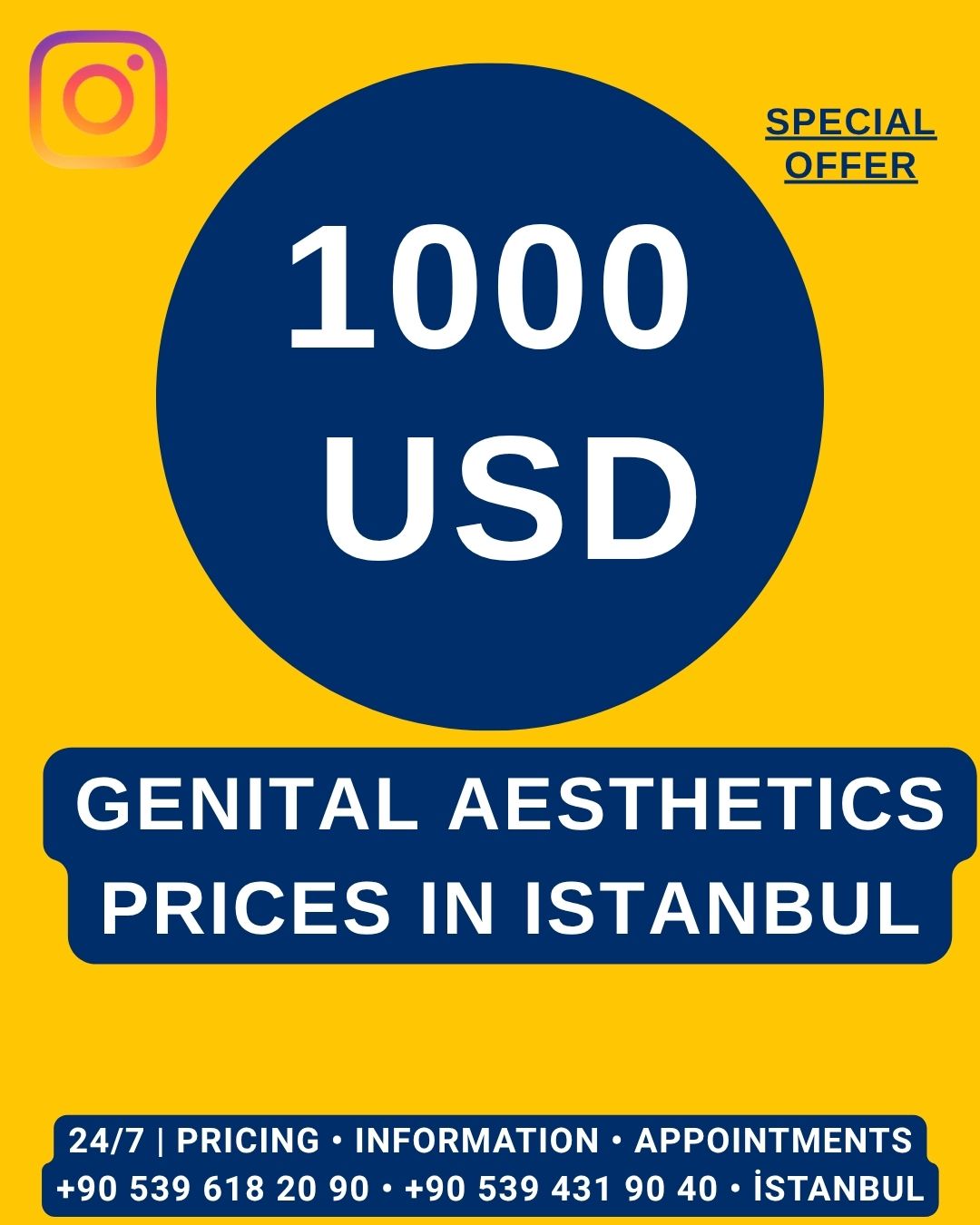 Home The cost of genital aesthetic procedures in Istanbul varies according to the type of procedure, surgical technique, anesthesia and individual medical requirements. At our gynecology clinic and hospital in Istanbul, Turkey, we provide confidential and individually planned genital aesthetic procedures for both local and international patients. Current procedure price: Genital aesthetic — 1,000 USD The procedure price and treatment plan are discussed clearly during the medical consultation. Additional procedures, if medically appropriate, are assessed individually. International patients can arrange their consultation, surgery and postoperative follow-up around their stay in Istanbul. Common Genital Aesthetic Procedures Labiaplasty — Surgical reshaping of the labia minora. Vaginoplasty — Surgical treatment aimed at addressing vaginal laxity and restoring vaginal structure. Hymenoplasty — Surgical reconstruction of hymenal tissue. Clitoral Hood Reduction — Surgical reshaping of excess clitoral hood tissue when medically appropriate. Perineoplasty — Surgical repair and reconstruction of the perineal area, sometimes performed together with other genital procedures.