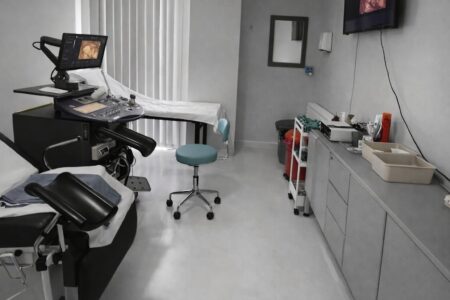 Contact Us gynecology clinic examination room